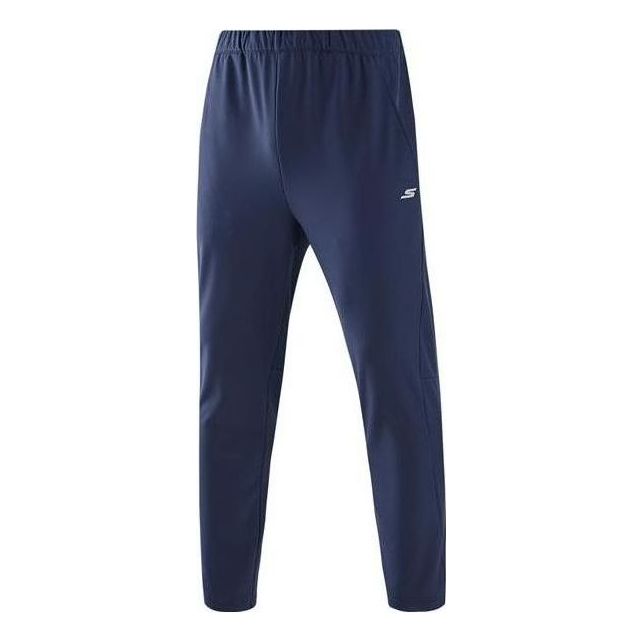 Skechers Logo Printed Casual Pants 'Navy' P422M052