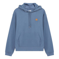 Men's KENZO SS21 Embroidered hooded Long Sleeves Blue FB55SW3604ML-67