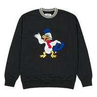 PALACE Unisex FW20 Chilly Duck Out Crew Round-neck Sweatshirt Black PAL-FW20-419