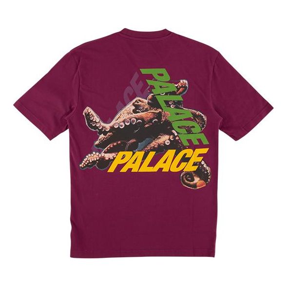 PALACE Octo T-Shirt Back Printing Pattern Short Sleeve Cherry Red P15TS126