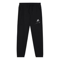 New Balance Logo Tech Fleece Pants Asia Sizing 'Black' AMP13356-BK