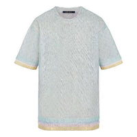 LOUIS VUITTON Monogram Short Sleeve Unisex Gray White 1A7QKT