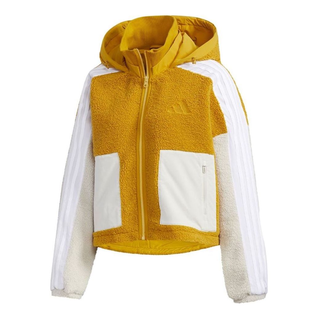 (WMNS) adidas Urban BOA Short Knitted Jacket Asia Sizing 'White Tan' GM1425