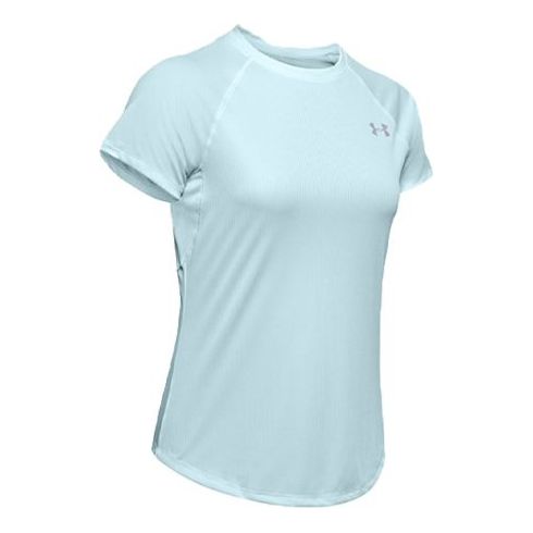 (WMNS) Under Armour Running Sports Short Sleeve Blue 1326462-462