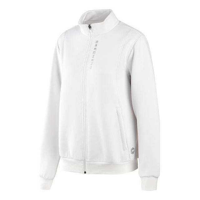 (WMNS) Skechers Sport Jacket 'White Black' P322W050