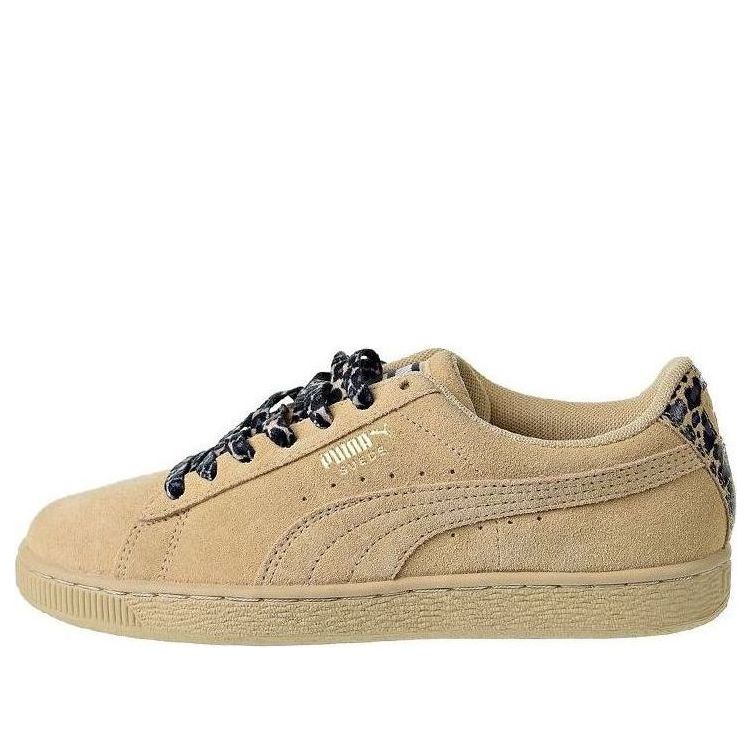 (WMNS) PUMA Suede Wild Ctr Board Shoes Khaki 368308-01