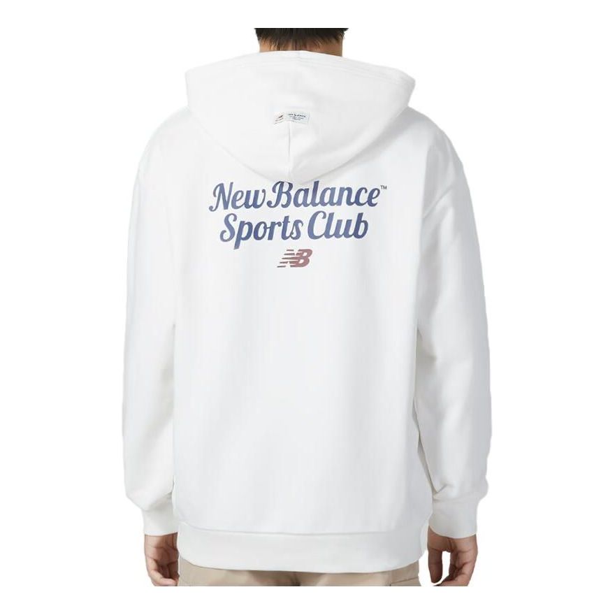 New Balance Sportswear Hoodie Asia Sizing 'White Blue' 5CD38131-IV