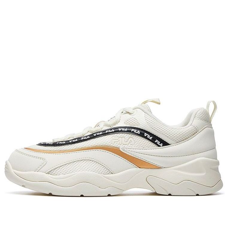 (WMNS) FILA Ray VNTG Running Shoes GS White/Black/Gold F62W031112FSW