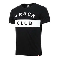 New Balance Track Club Sport Tee Asia Sizing 'Black White' AMT81538-BK
