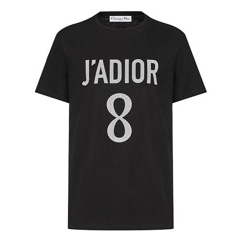 DIOR Loose Round Neck Short Sleeve Black 843T03TC428-X9000