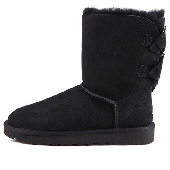 (WMNS) UGG Meilani Sheepskin Boots 'Black' 1012981-BLK