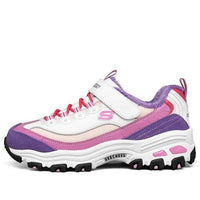 (GS) Skechers Dlites Shoes 'White Pink Purple' 664062L-MULT