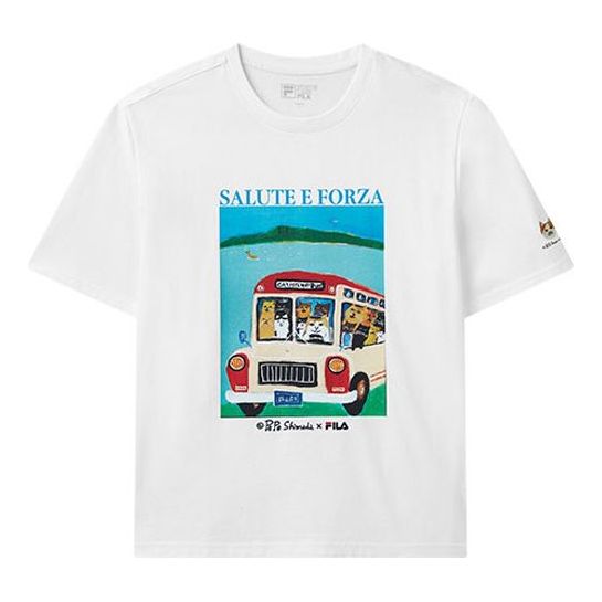 FILA x Pepe Shimada Crewneck Tee Men's White F11M123188F-WT