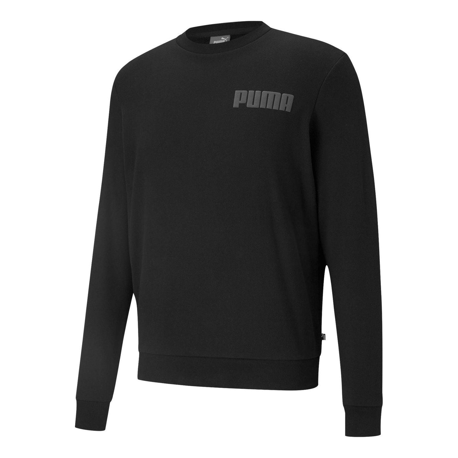 PUMA Modern Basics Crewneck Sweatshirt 'Black Grey' 588799-01