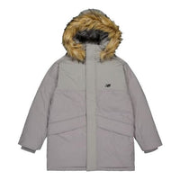 New Balance Warm Hooded Coat Asia Sizing 'Grey' AMJ33330-TAG