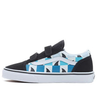 Vans Glow Checkerboard Sharks Old Skool 'Black Blue White' VN0A4UI1AC3