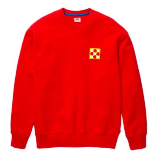 Men's Levis x LEGO Group Crossover Round Neck Long Sleeves Red 84496-0001