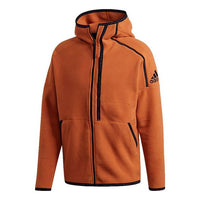 adidas M zne hd p fl hooded Sports Jacket Brown EB5219