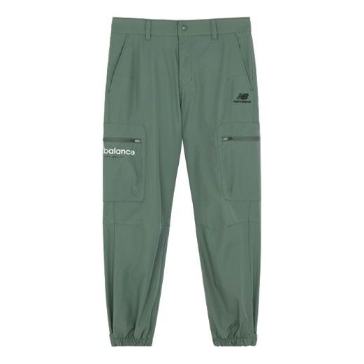 New Balance Logo Loose Long Pants Asia Sizing 'Green' 5TB42161-KH