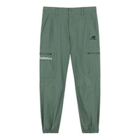 New Balance Logo Loose Long Pants Asia Sizing 'Green' 5TB42161-KH