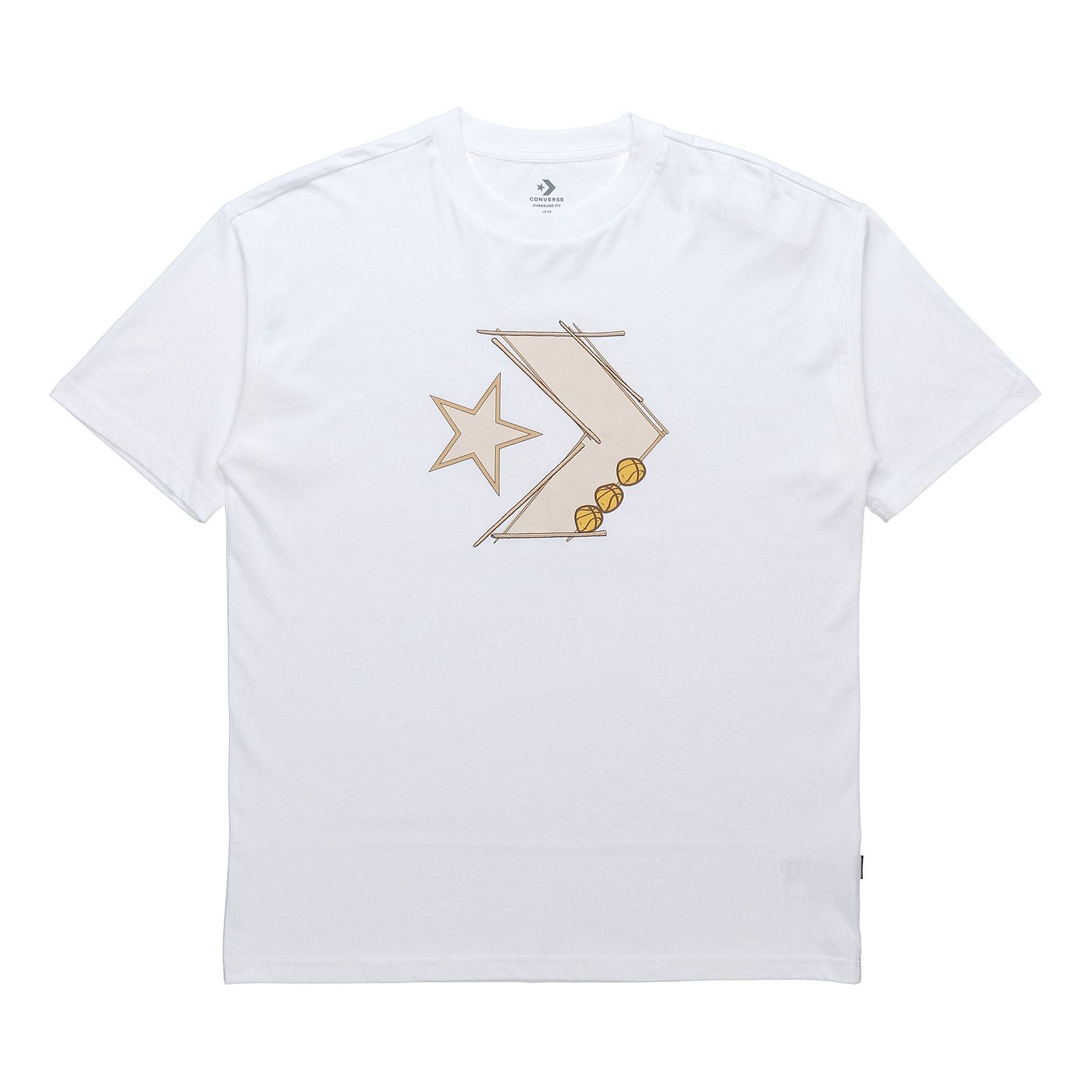 Converse Pics Short-sleeve Tee Unisex White 10020852-102