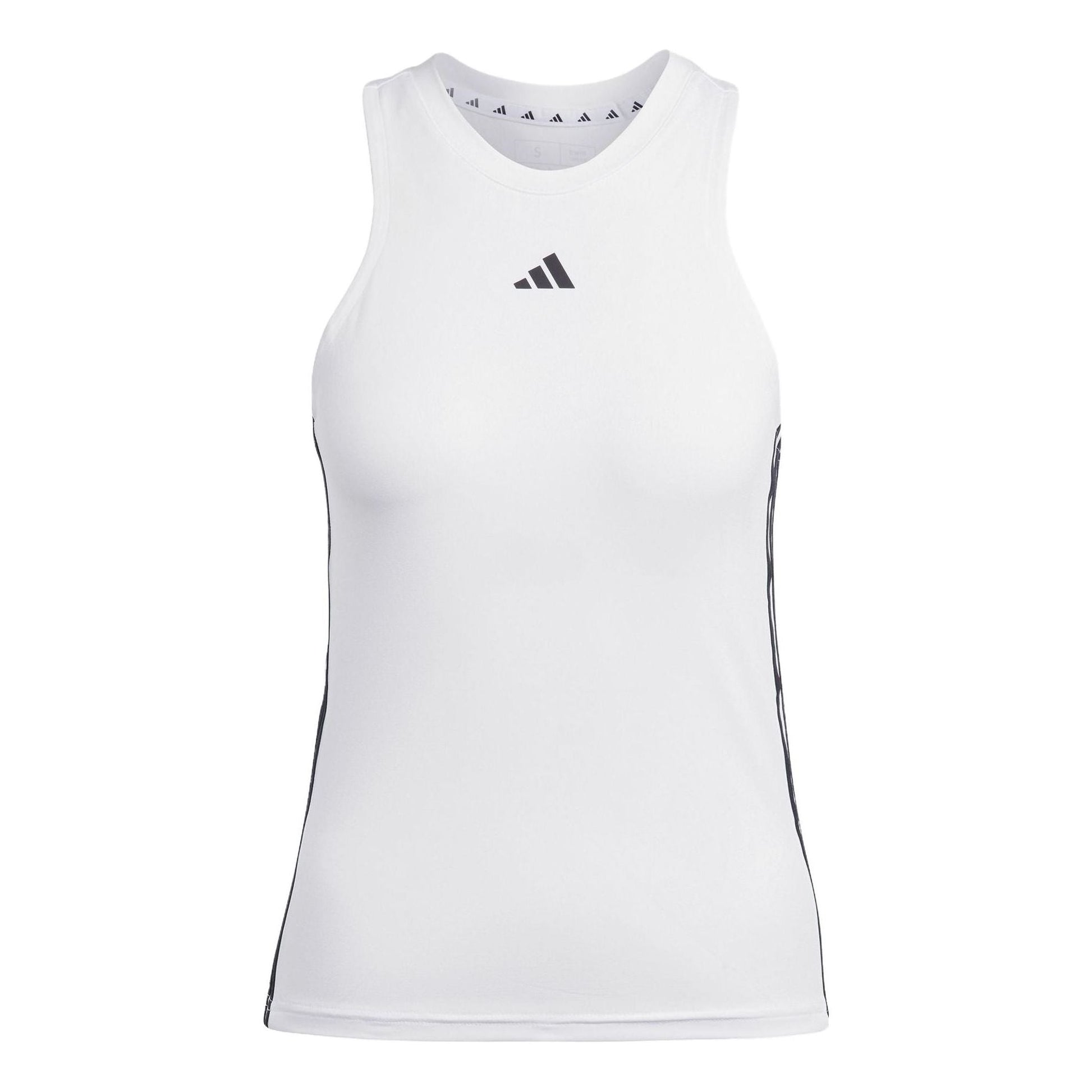 (WMNS) adidas Aeroready Train Essentials Regular 3-Stripes Tank Top Asia Sizing 'White black' HT9514