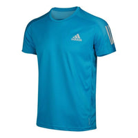 adidas Own the Run Tee Sports Training Quick Dry Round Neck Short Sleeve Blue H34492
