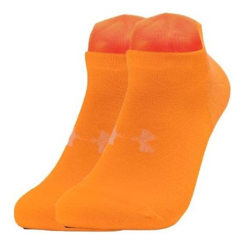 Under Armour Dry No Show Running Socks 'Orange' 1361164-814