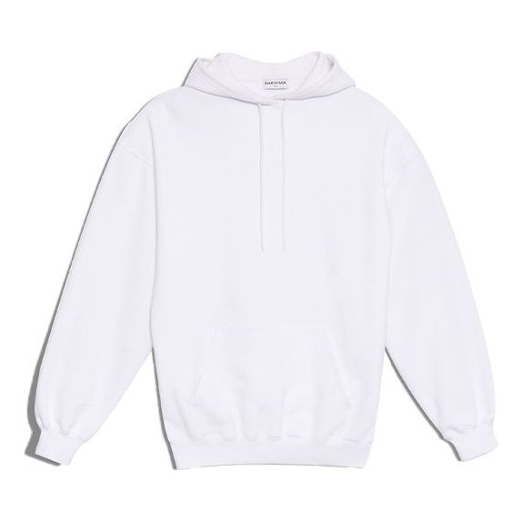 (WMNS) Balenciaga Logo Printing Hoodie White 492190TYK279000