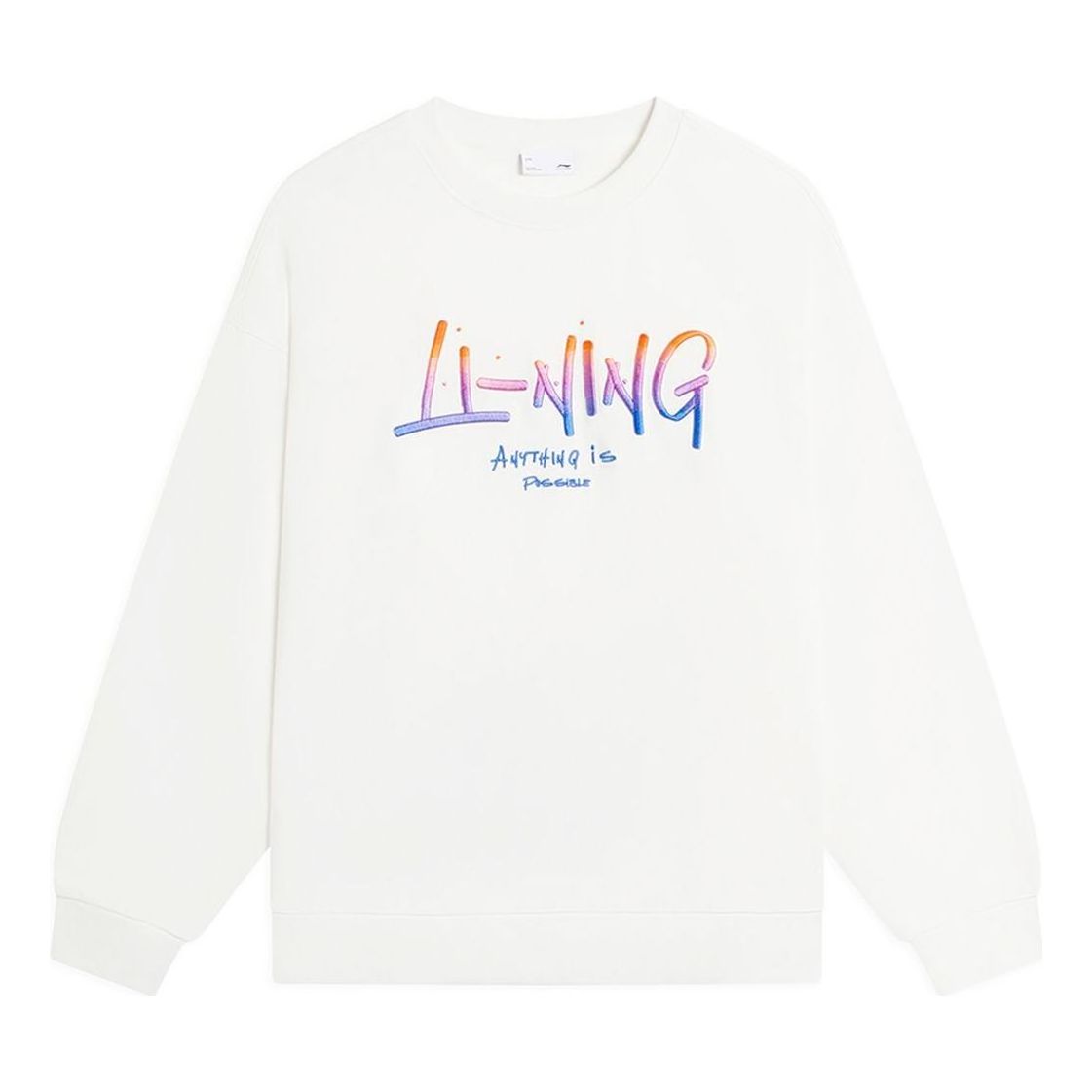 Li-Ning Anything Is Possible Graphic Sweatshirt 'White' AWDSF75-1