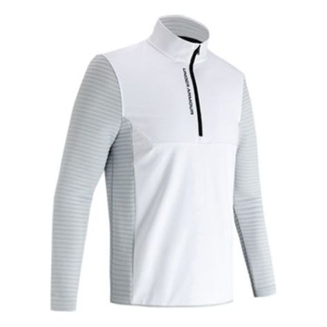 Men's Under Armour Storm Evolution Daytona Half Zipper Sports Long Sleeves White 1360513-100