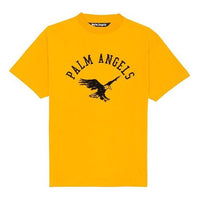 PALM ANGELS Eagle Printing Short Sleeve Yellow PMAA001E20JER0122210