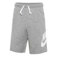 Nike Logo Printing Running Sports Short Pant Male Grey Gray AR2375-064