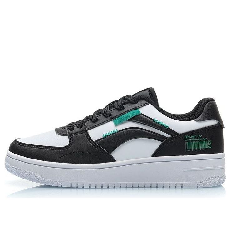 (WMNS) Li-Ning No.258 Classic Leisure Low 'White Black Green' AGCN402-2
