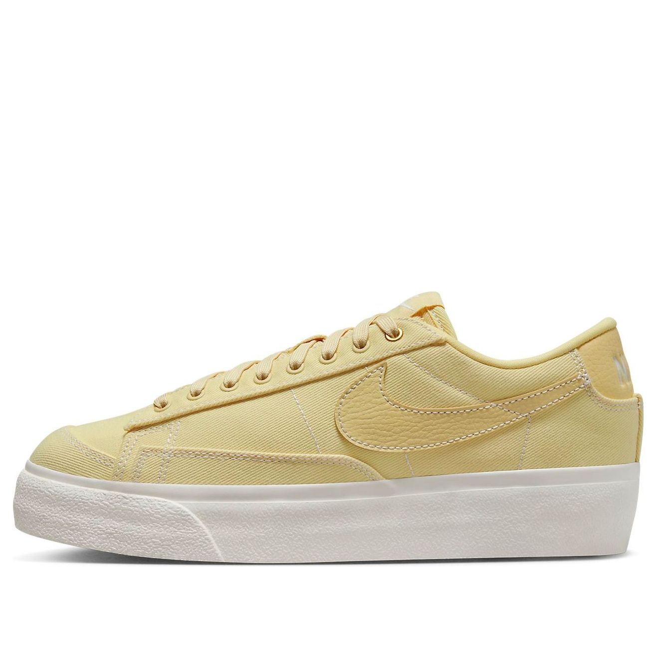 (WMNS) Nike Blazer Low Platform Canvas 'Pale Vanilla' DV7475-200