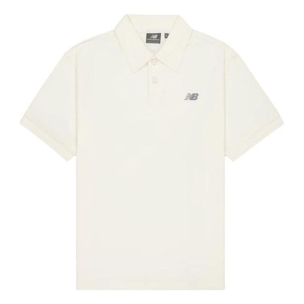 New Balance NB Logo Polo Shirt Asia Sizing 'Ivory' NFE21011-IV