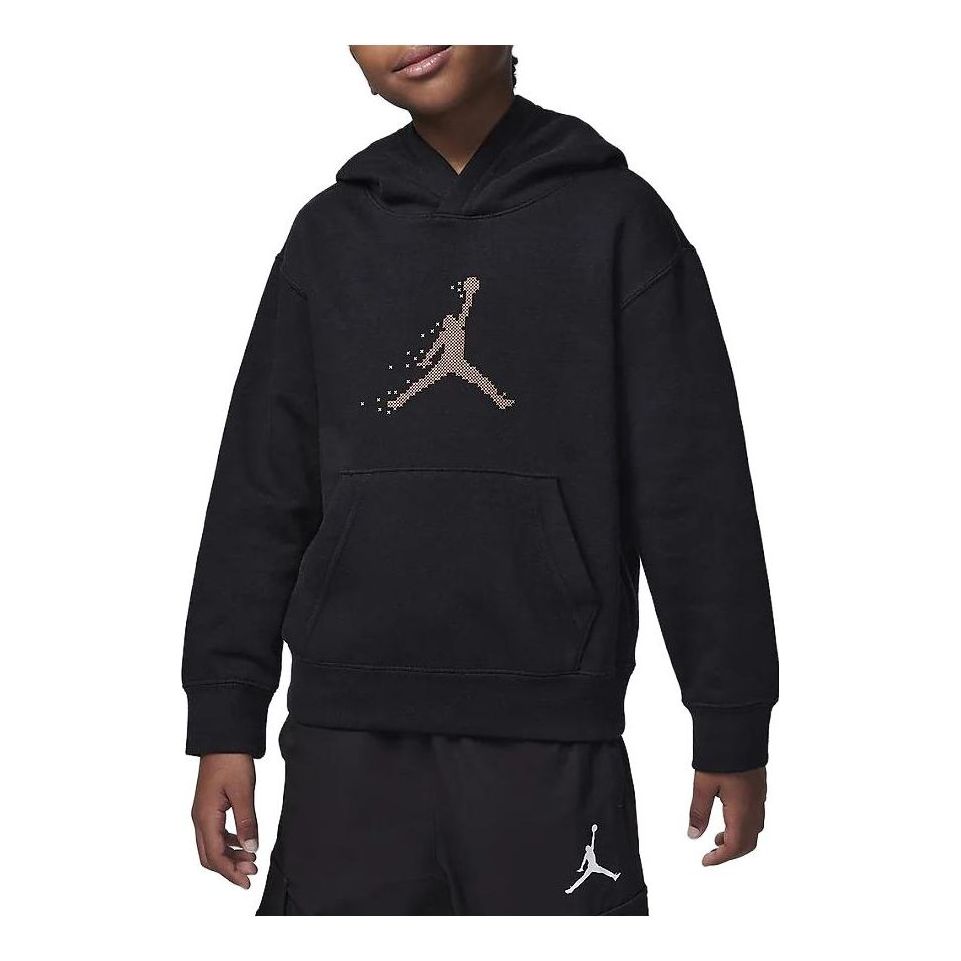 (PS) Air Jordan Holiday Logo Hoodie 'Black' FV5651-010