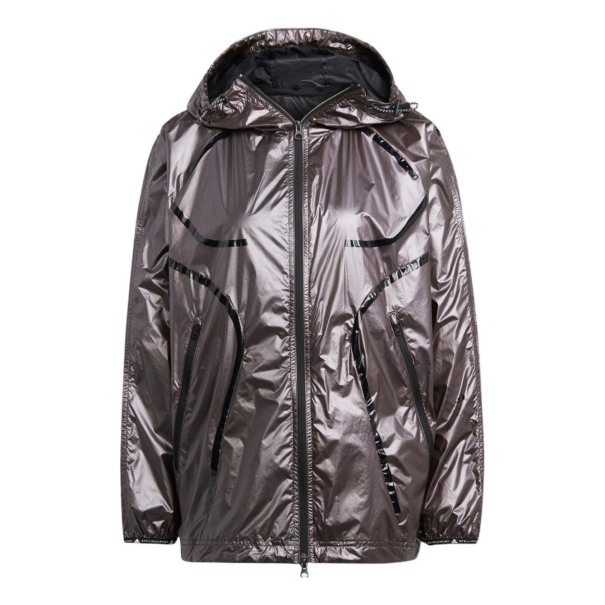 (WMNS) adidas By Stella McCartney Truepace Metallic Running Jacket Asia Sizing 'Copper' H09046