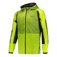 adidas neo Colorblock Casual Sports Jacket Green BR3694
