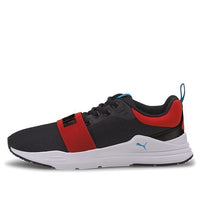 PUMA Wired Run Agile Imeva (Big Kids) Shoes Black/Red/White 374433-02