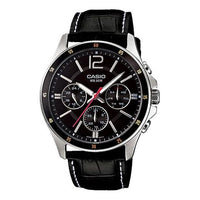 CASIO Waterproof Unisex Mens Black Analog MTP-1374L-1A