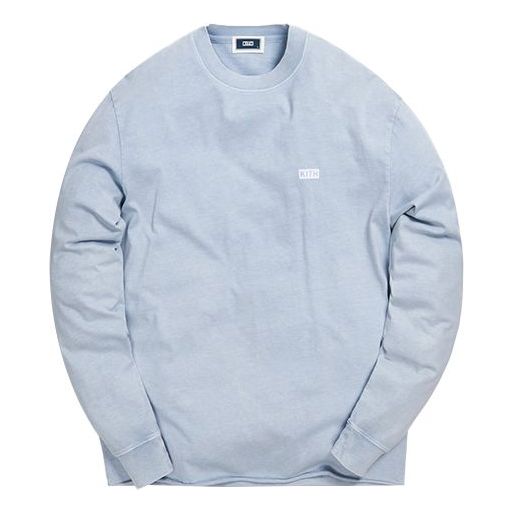 KITH LAX Pigment Dyed L/S Tee Alphabet Long Sleeves Light Blue KH3672-109