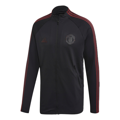 adidas Manchester United Soccer/Football Training Zipper Jacket Black FH8546
