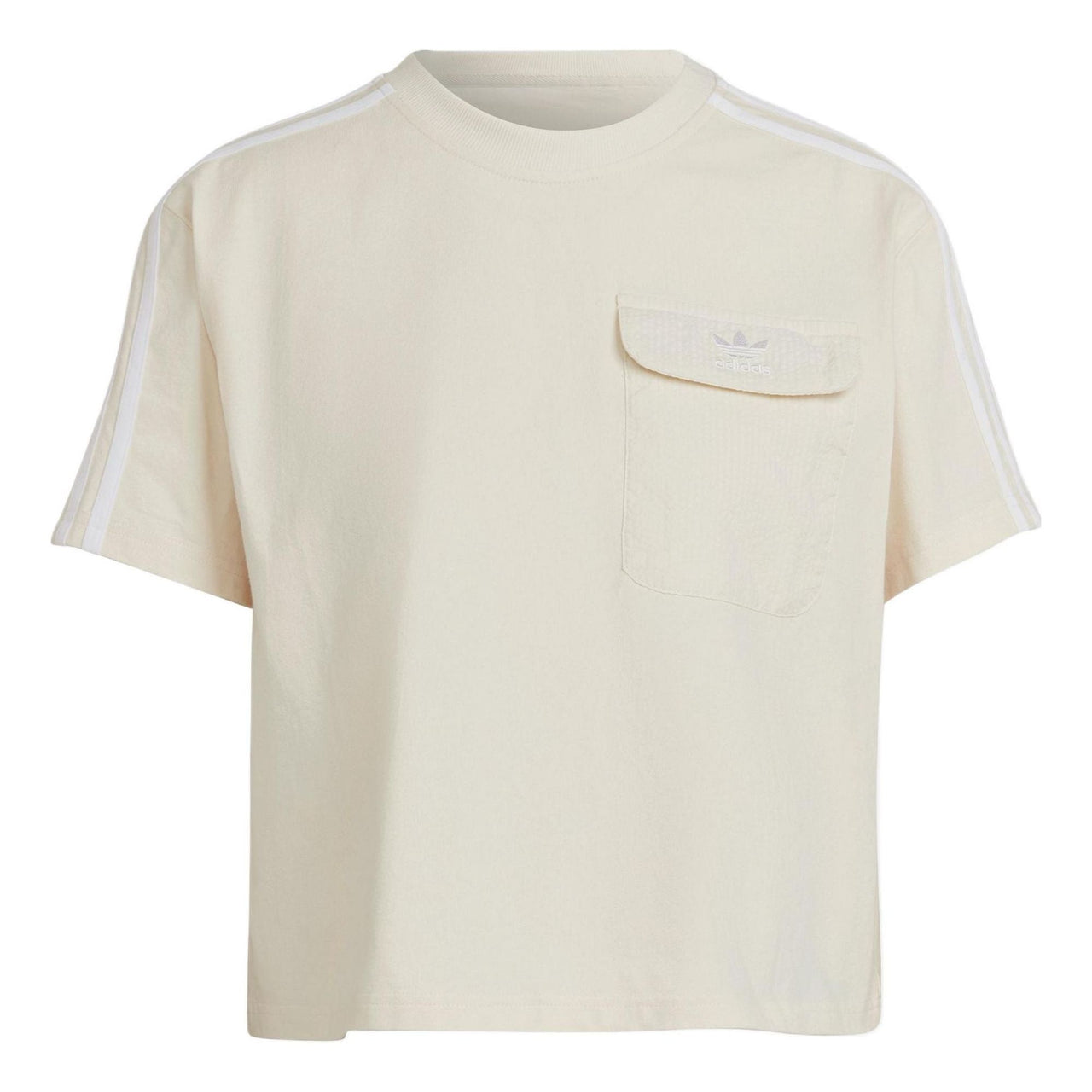 (WMNS) adidas Adicolor Classics Poplin Back Loose T-Shirt Asia Sizing 'White' HL9306