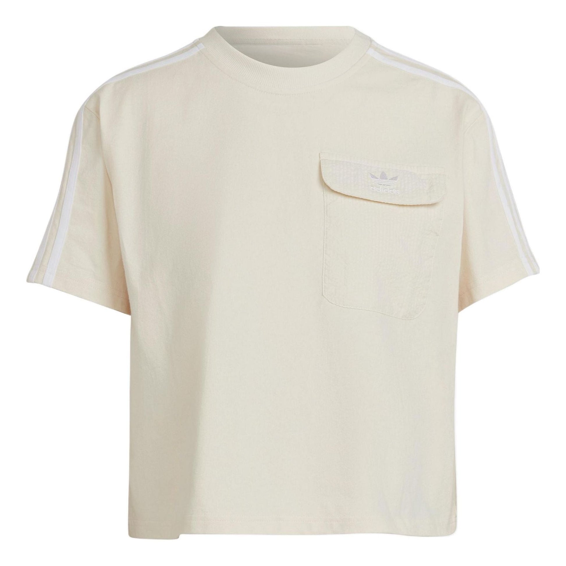 (WMNS) adidas Adicolor Classics Poplin Back Loose T-Shirt Asia Sizing 'White' HL9306