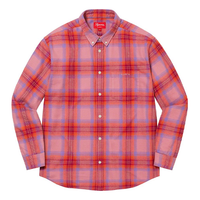 Supreme Brushed Plaid Flannel Shirt 'Red Pink Blue' SUP-SS22-101