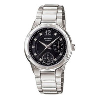 CASIO SHEEN Waterproof Stainless Steel Strap Black Analog SHN-3017D-1ADR