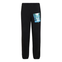 Men's Off-White Printing Black Pants OMCH020E19E300151088