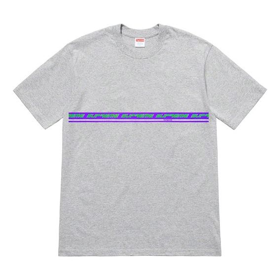 Supreme SS19 Hard Goods Tee Healther Grey Round Neck Pullover Short Sleeve Unisex Gray SUP-SS19-280