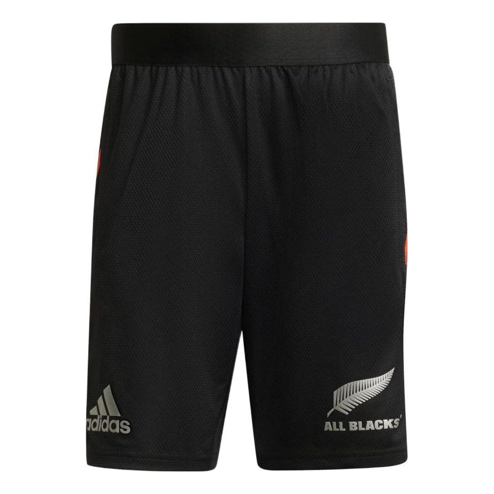 adidas Rugby Gym Shorts 'Black Red' GU3185